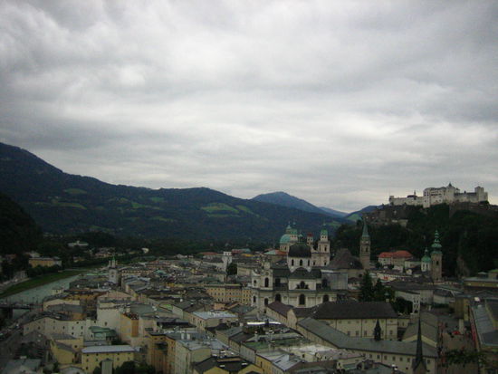 The benefits of staying on top of the mountain-- the view of the city, of course