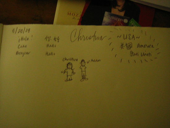 We leave our mark...