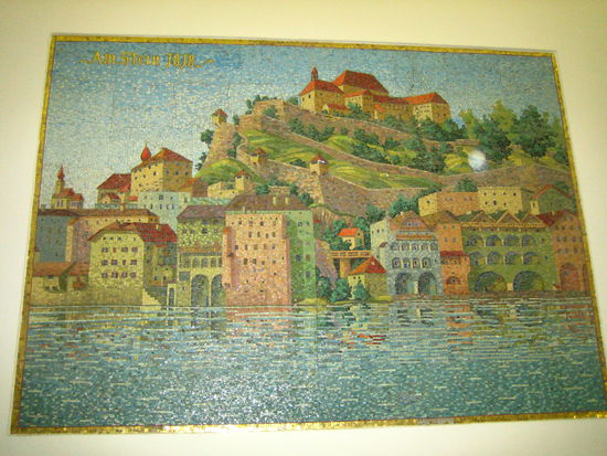 Cool mosaic of Salzburg, including Monchberg on top