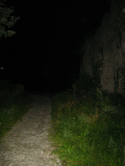 Adam finally had a reason to use the flashlight he brought on this trip. LOL