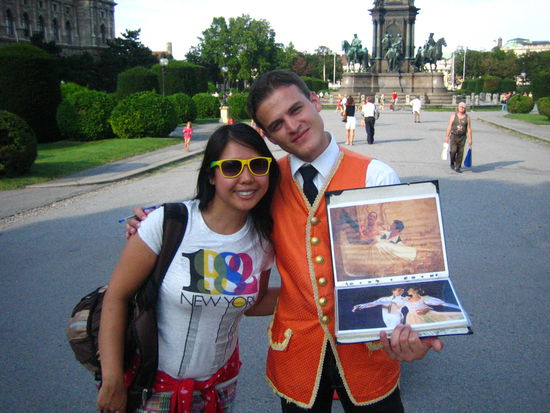 Adam said if I took a picture with a cute guy, he'd buy me dinner... 
I'm still waiting...