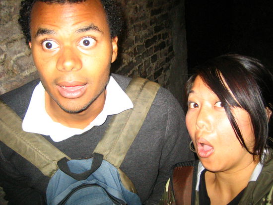 Somehow we got stuck in the back