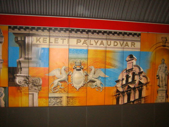 The train station into Hungary