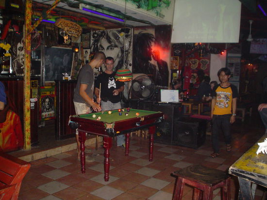 The smallest pool table I have ever seen.