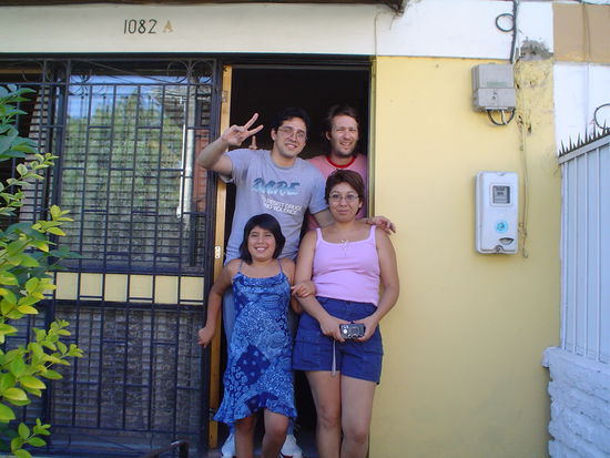 Out the front of my Tia Gaby´s house.