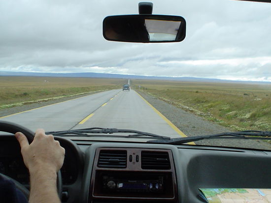 Roads that disappear into the horizon.