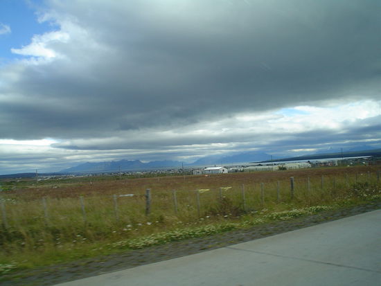 Some clouds seem to take up the whole sky.