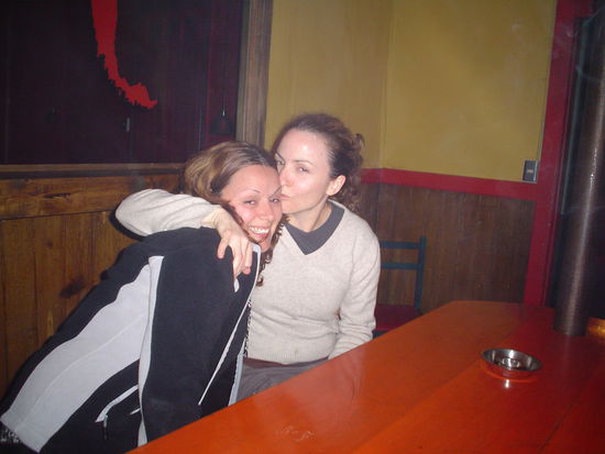 Curly is anyone´s after a few pisco sours.