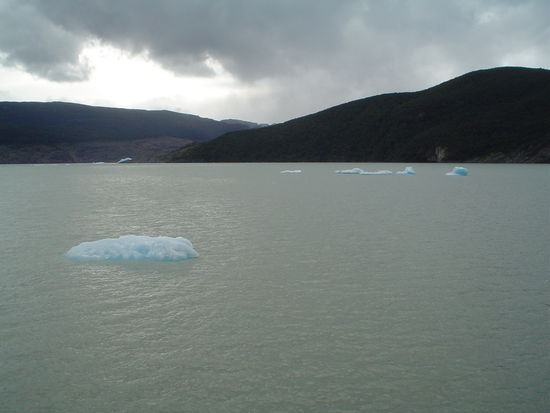 Glaciar ice in Lago Grey