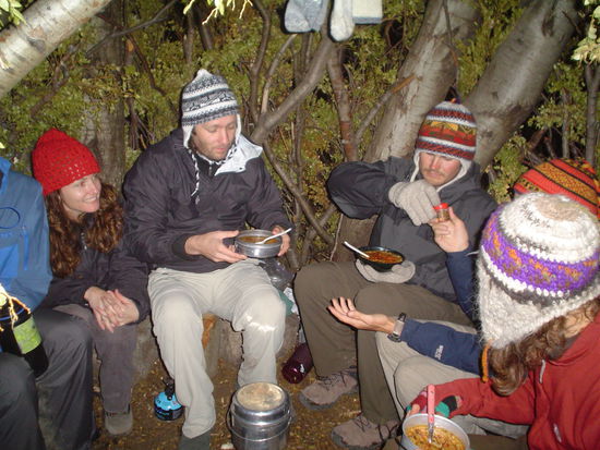 Swapping stories and food