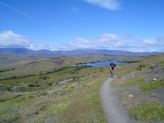 On the trail we had to ourselves and lovely views of the park.