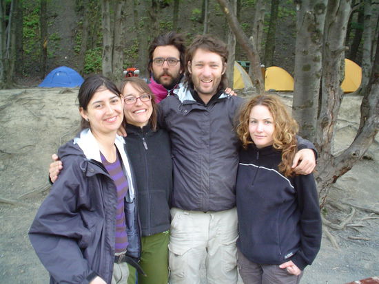 Saying goodbye to Magda and Andres at Chileno