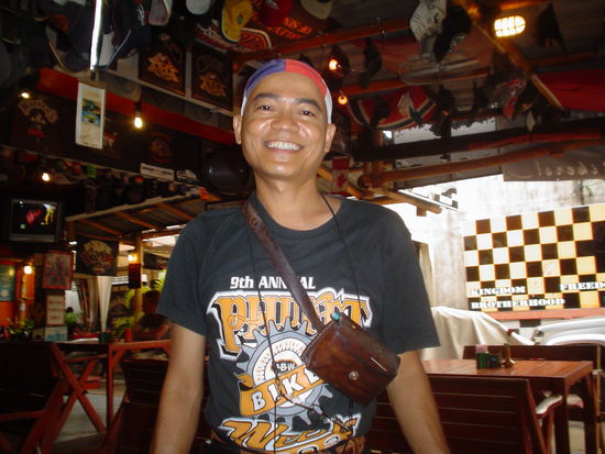 Our friendly bartender.