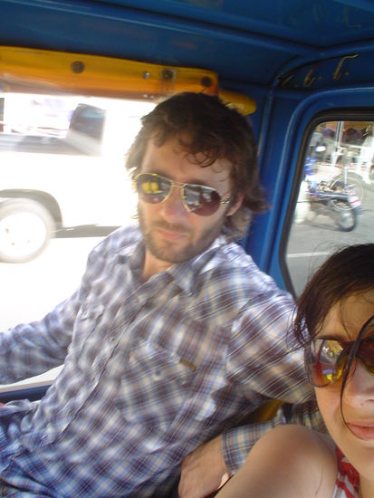 Riding around in the over-priced tuk-tuks . . . we only did this the once.