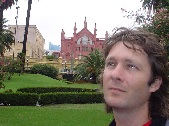 Julius contemplating life in Recoleta