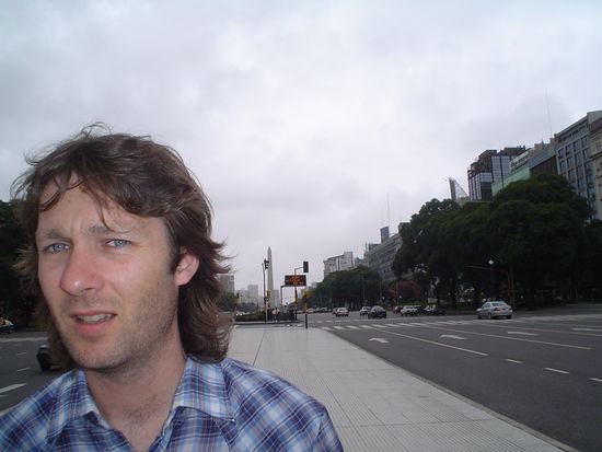 Julius on the famous Julio Av . . .