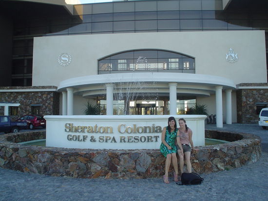 Us feeling refreshed and relaxed.  What a great day!