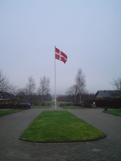 They don't mind a flag around here.