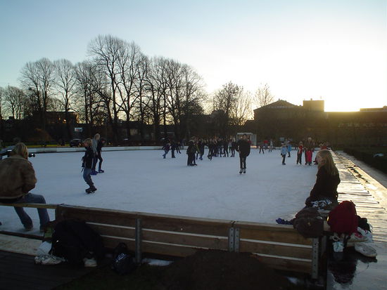 Ice skating rink.