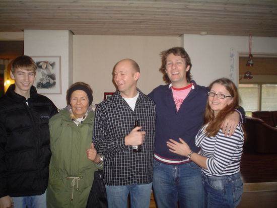 Torben's son, his mum, Torben, Mejulie and Angelika