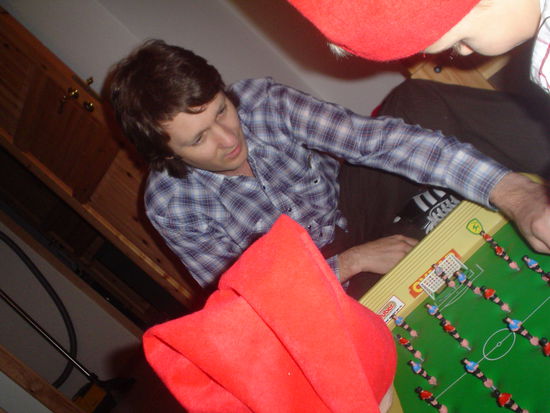 Julius showing the kids how it is done.