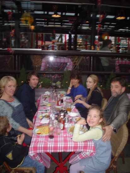 Blurry photo but this is the family lunch.