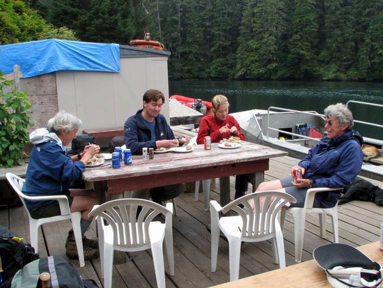 crabs or salmon ... and a cold beer