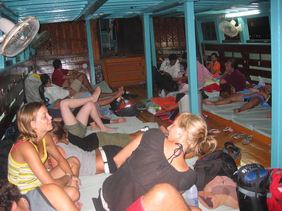 on the night boat from Surat Thani to Kho Tao