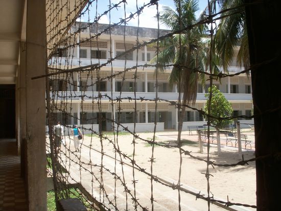 Tuol Sleng, used to be a High School. Then a prison, where only 7 people came out alive, and I still don't know how...