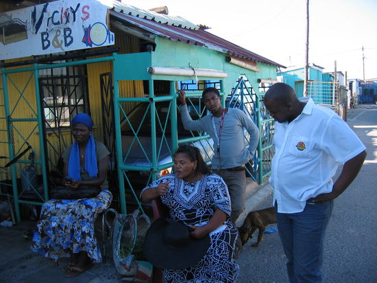 Vicky's B&amp;B, you can actually stay in the township. interesting experience for sure...