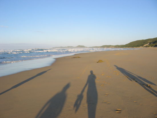 early morning beach walk for breakfast at buffels bay