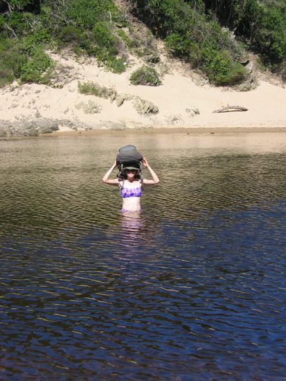 crossing salt river at high tide, at least you get to do a swim as well