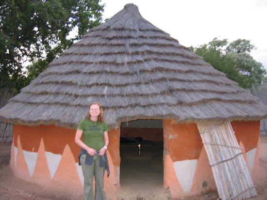 Mafunyani cultural village, the visitors lodge where I stayed the night