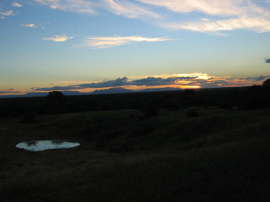 probably not my best picture of a nice kruger sunset