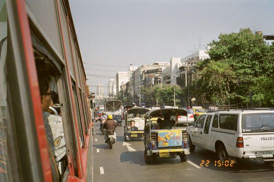 Martin's comment: "Liar, the streets are deserted, at times tumbleweed crosses our way."