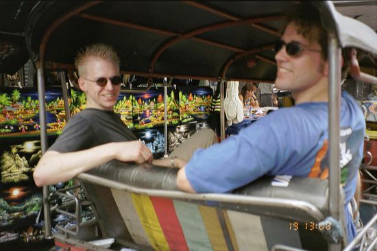 Here we're still laughing, 'cause we know: in a few minutes we're gonna make the sapphire deal of our lives.