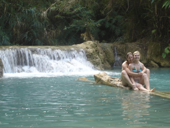 Lagoons at the Kuang Si Waterfalls (third lagoon)
