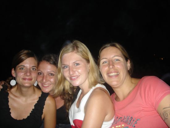 by the campfire with lovely Kerstin and Marion