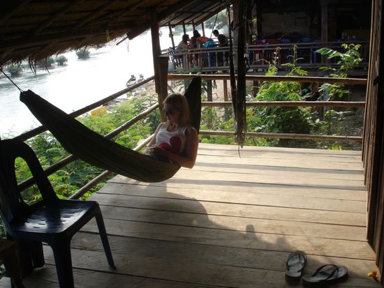 lazy in the hammock