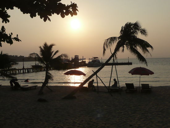 sunset at Victory beach