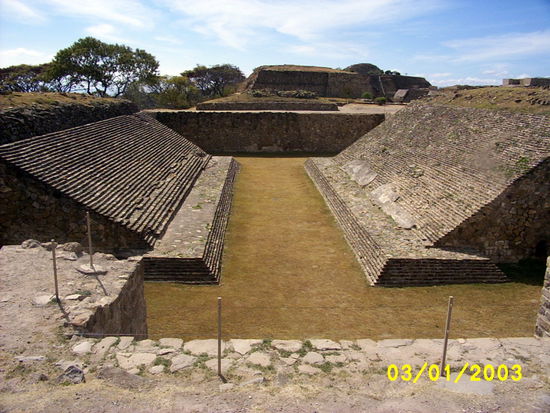 ...ball court. The winners were [occasionally] sacrificed to gods. They didn't mind?? because eternal live was better on the other side...