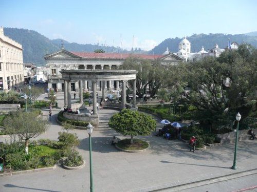 ...Quezaltenango Zocalo. Where are the shoe shine boys?...