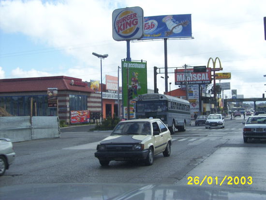 ...This is Guatemala City, not a street in the US...