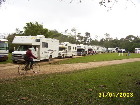 ....RV Caravan, unwelcomed guests in our campground...