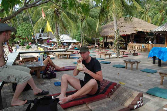 Me and my coconut shake. A daily ritual.