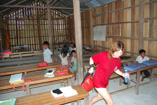 ...no wonder pupils flee the grounds as the teacher approaches...