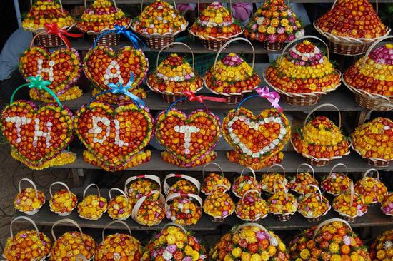 Locally grown flowers (even exported to Holland!)