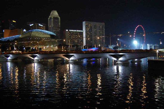Esplanade Art Museum and Singapore Flyer