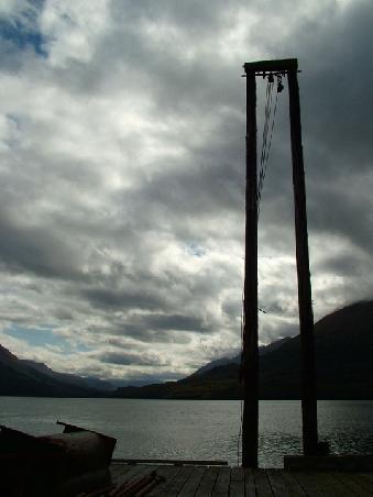 Cloudy sky over Zachar Bay