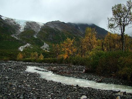 approaching the glaciers